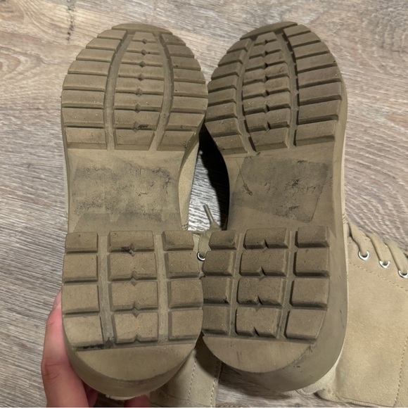 Steve Madden Suede Combat Boot - Picture 4 of 5